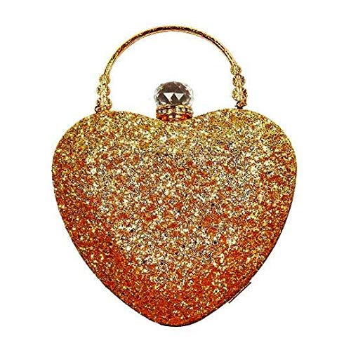 Handicraft Hand Embroidered Box Clutch Bag Purse for Bridal, Casual, Wedding (Metallic Gold)-image-21