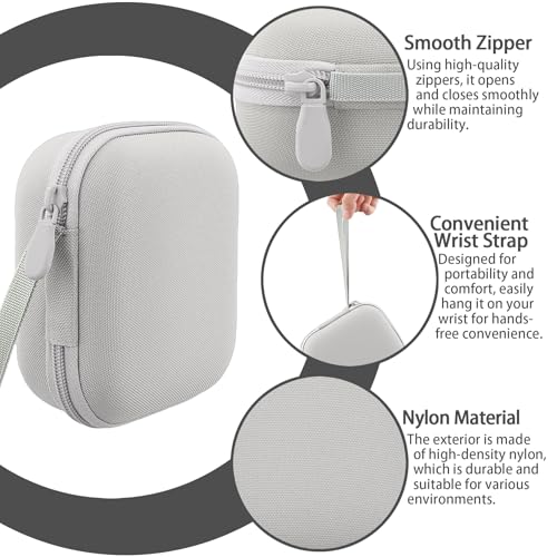 Image of for Bose New SoundLink Micro 2nd Gen Portable Bluetooth Speaker Hard Protective Case, Portable Travel Case with Carabiner (White) - co2CREA
