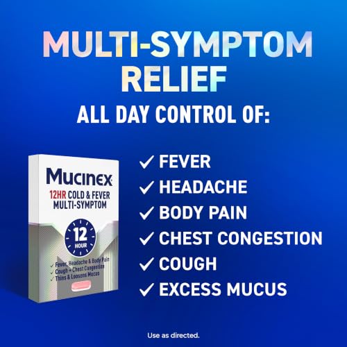 Mucinex 12Hr Cold and Flu Medicine for Adults, All Day Relief, 32 Tablets - image 4