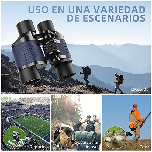 Fernglas 10x60, Fernglas mit Nachtsicht, Super Klarem BAK4-Prism FMC-Objektiv Ferngläser Erwachsene und 36mm Groß Feld… – Bild 7