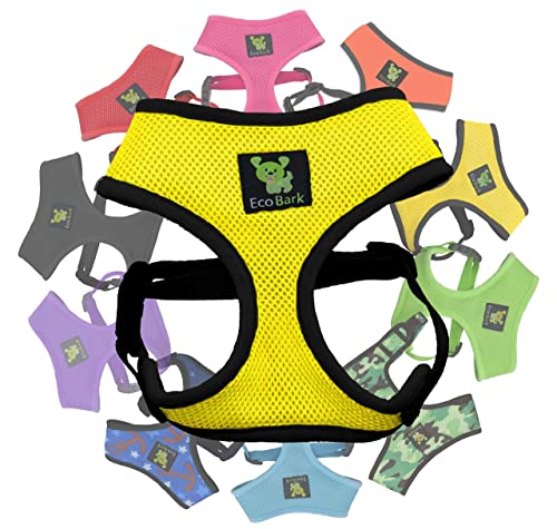 Image of Classic Dog Harness Innovative Mesh No Pull No Choke Design Soft Double Padded Breathable Vest for Eco-Friendly Easy Control Walking Quick Release Puppies Toy Breeds & Extra-Small Dogs (XS, Yellow)