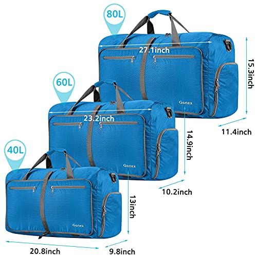 Gonex 150L Sky Blue Duffle Bag