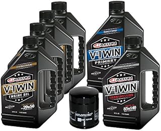 MaximaHiflofiltro VTTOCK21 Complete Engine Oil Change Kit for V-Twin Synthetic Blend Harley Davidson Twin Cam, 6 Quart