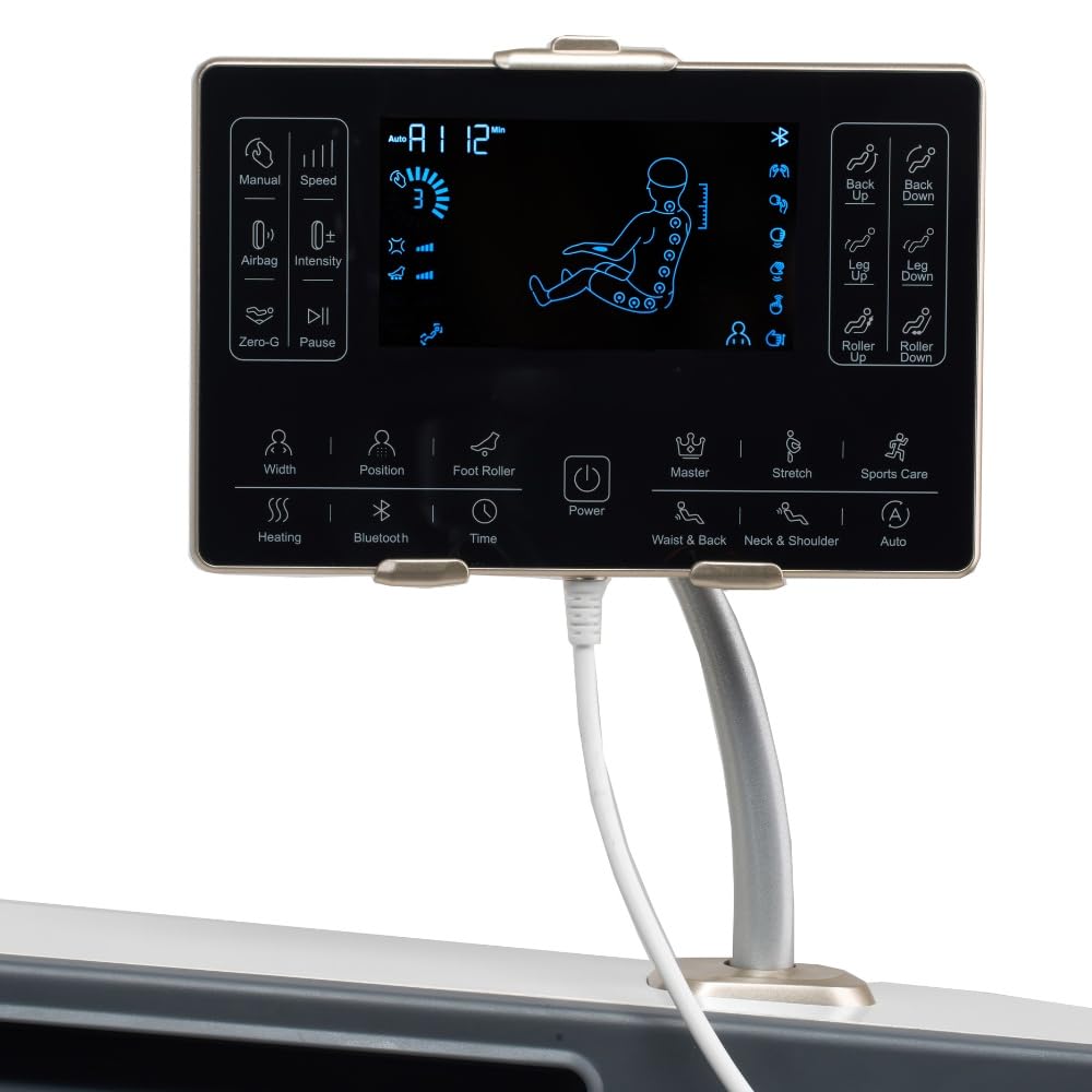 Home Deluxe – Massagesessel ELVORA – Farbe: Weiß, Maße: 141x76x112cm, Leistung: 140W, inkl. Shiatsu, Zero Gravity, Fußmassage, Bluetooth I Entspannungssessel Massagestuhl Relaxsessel