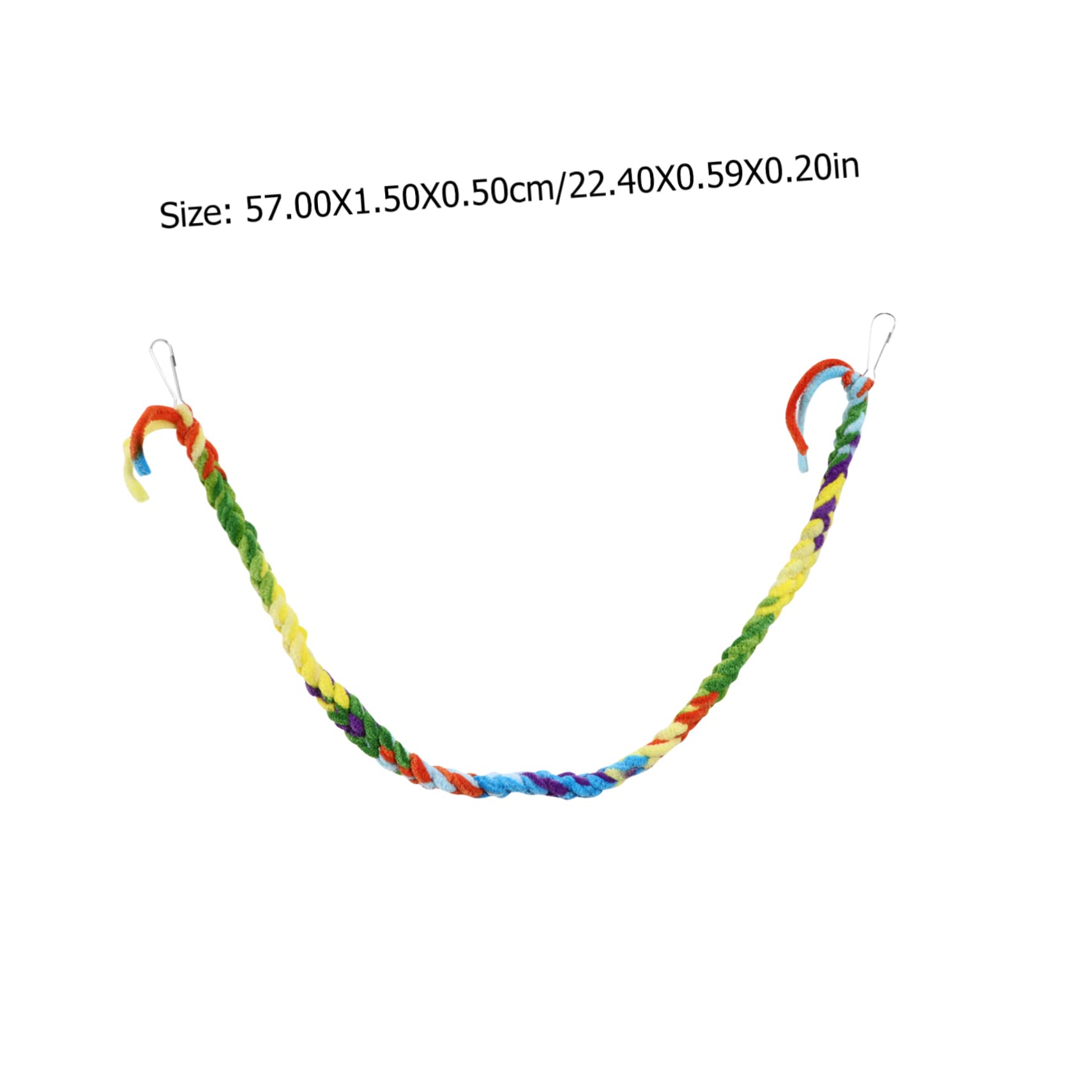 CIYODO 6Pcs Colorful Cotton Rope Hamster Swing Bird Climbing Hanging Hammock for Pets for Parrots and Hamsters Fun Play Accessories