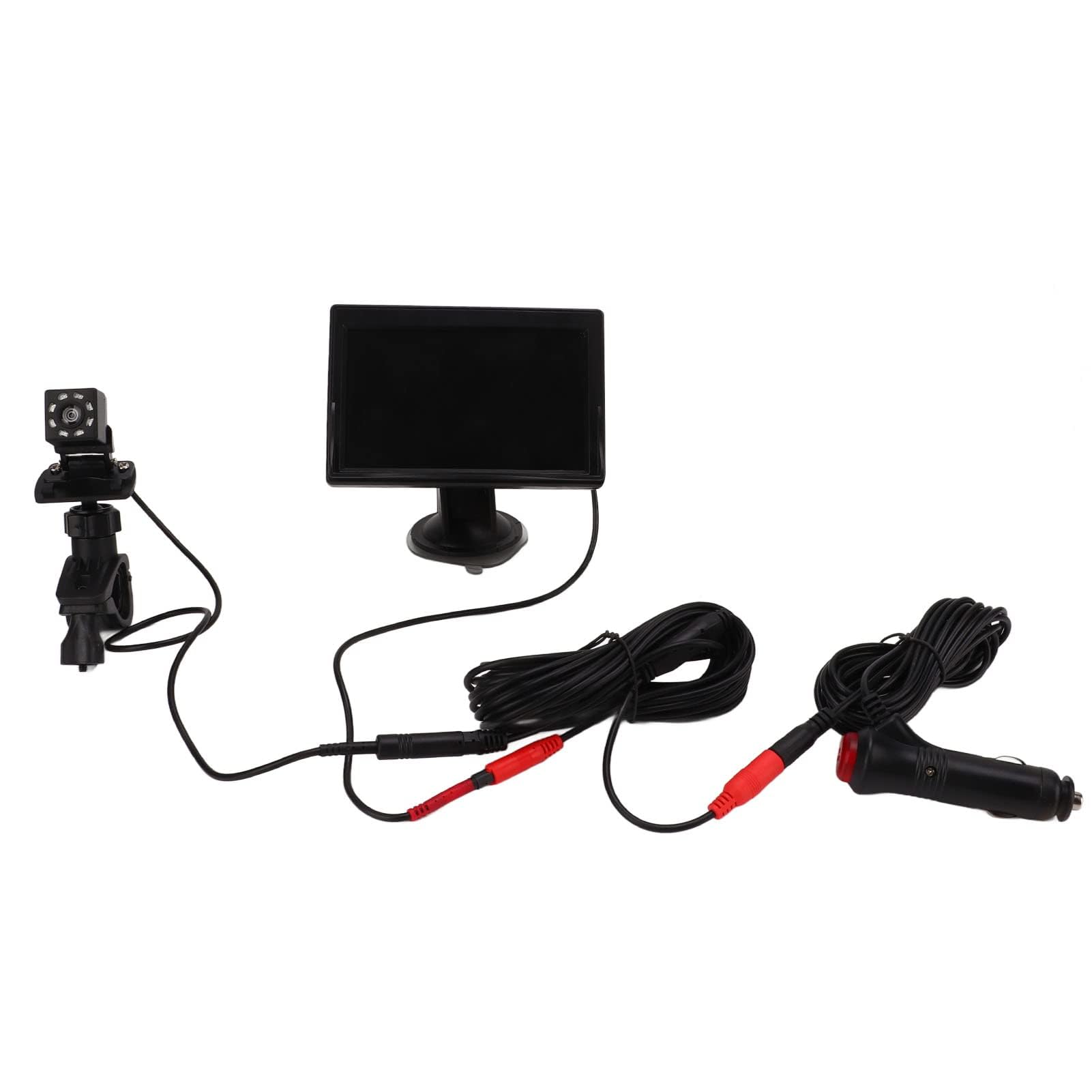 Monitor de Coche para bebé, Monitor de Asiento de Coche para bebé de 5 Pulgadas, Pantalla HD, CC 12 V, Resistente Al Agua, Grabadora de Cámara Trasera para Coche, Camión, SUV