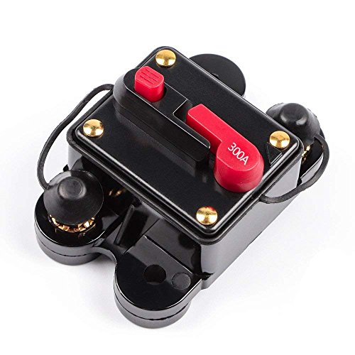 ANJOSHI Circuit Breaker 300amp 50A-300A with Manual Reset Home Solar System Fuse Holder