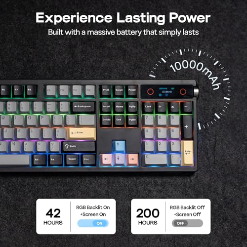 Teclado Mecánico Full Size TH108 PRO Inalámbrico miniatura 4