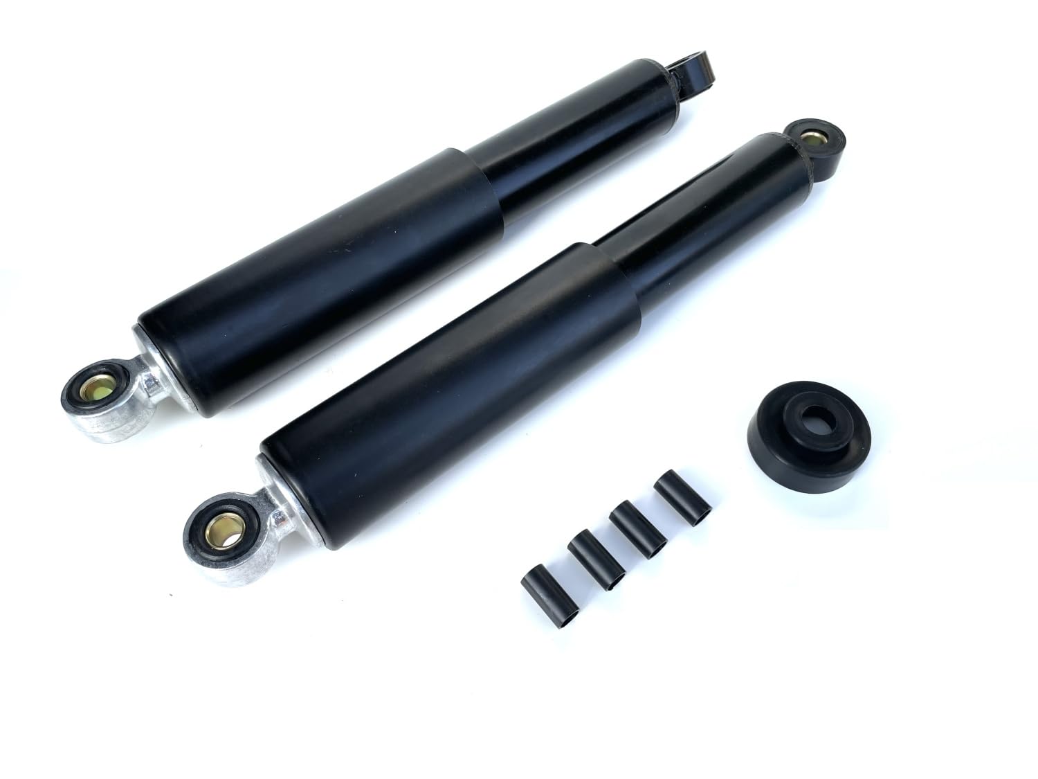 Stoßdämpfer Satz Schwarz 310mm passend für Simson Schwalbe, Habicht, Star, Sperber – Flexibel mit Reduzierhülsen 8/10mm
