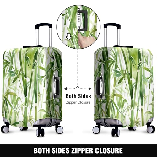 Bamboo Forest Luggage Cover Suitcase Protector Travel Luggage Cover Carry on Luggage Cover Washable Baggage Covers for Suitcase Fit 26-28 Inch Luggage2