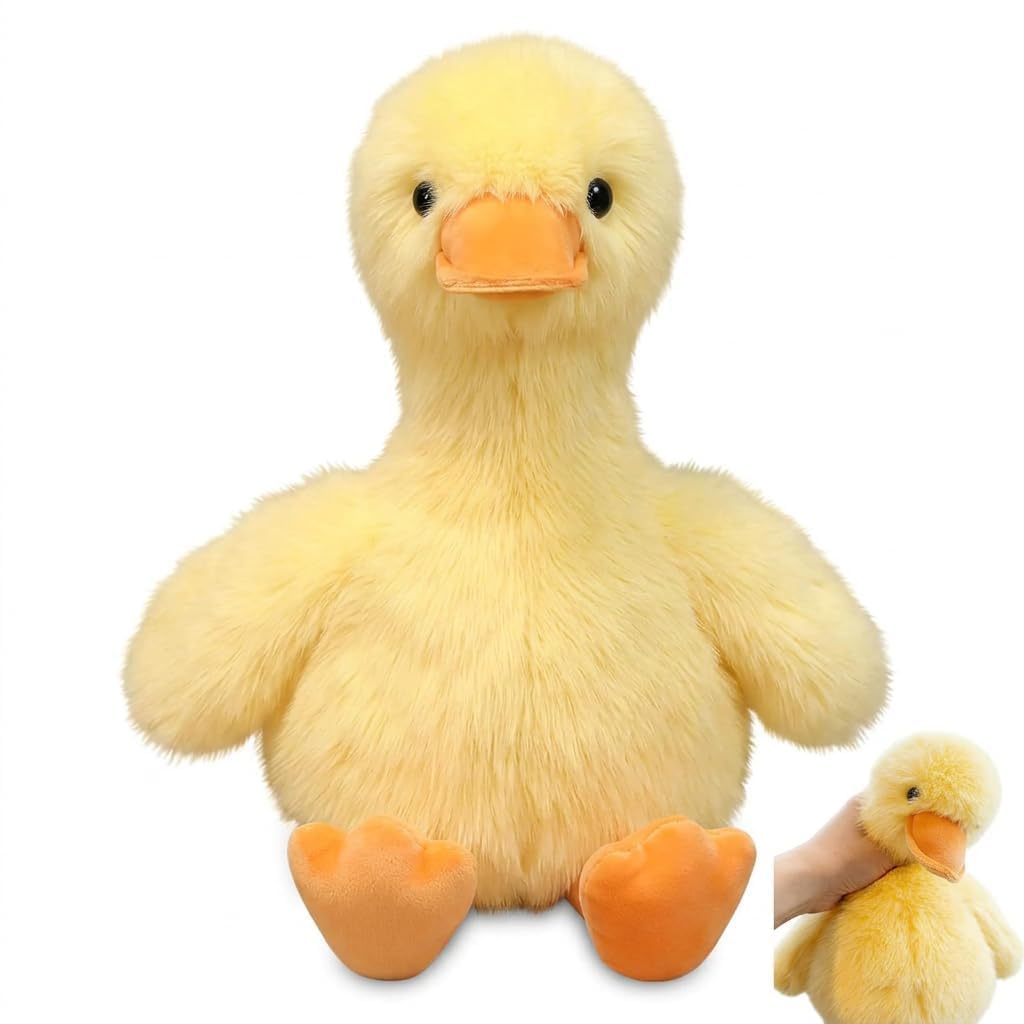 YFHUVB Duck Teddy Plush, 25 cm Soft Duck Toy, Cute Duck Plush for Gifting