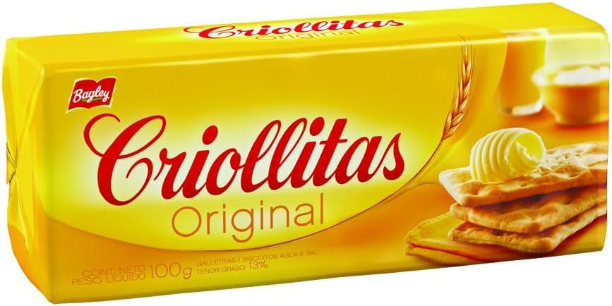 BAGLEY - Galletas Criollitas Original 100g (Paquete de 5)
