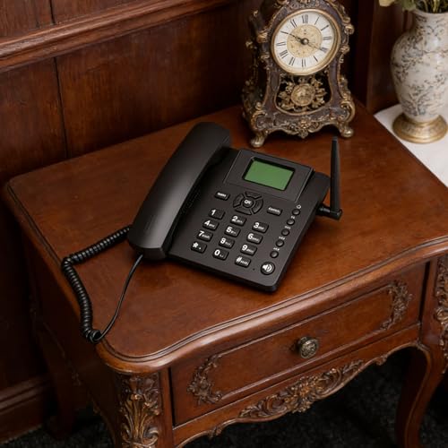 Teléfono inalámbrico de escritorio GSM Dual SIM 2G miniatura 4