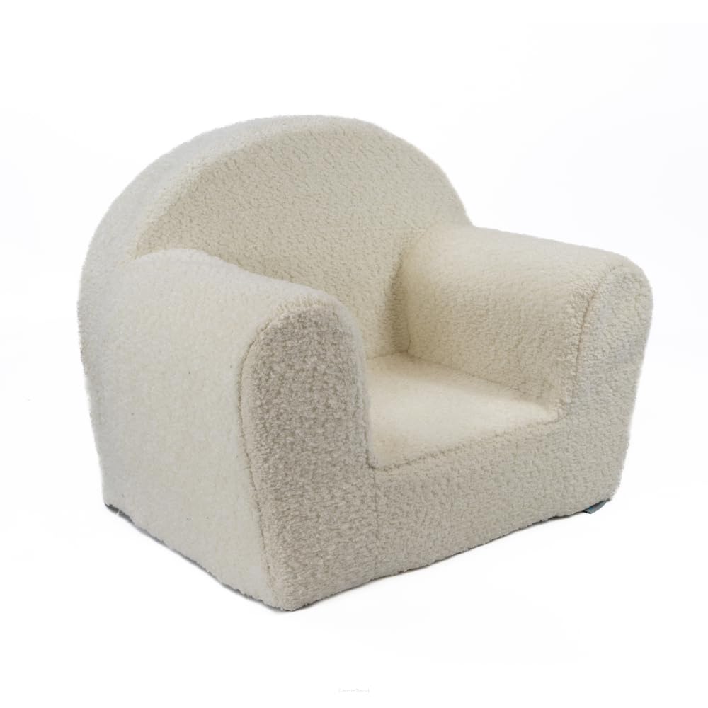 FORTISLINE – Poltrona per bambini a partire da 1 anno David Mini – Sedia per bambini in peluche – 40 x 33 x 39 cm – Mini poltrona per bambini – Poltrona con orecchie certificata Oeko-TEX, colori a