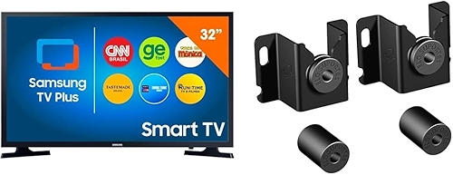Smart TV Samsung UN32T4300AGXZD LED 32" HD com Suporte Fixo Universal Para TV ELG de 14” a 100”