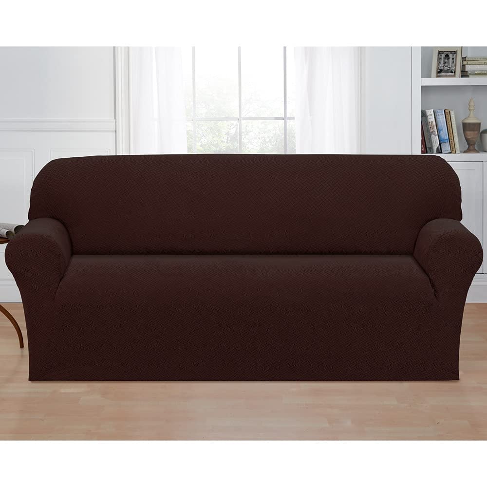 Madison Mason Sofa Slipcover Chocolate