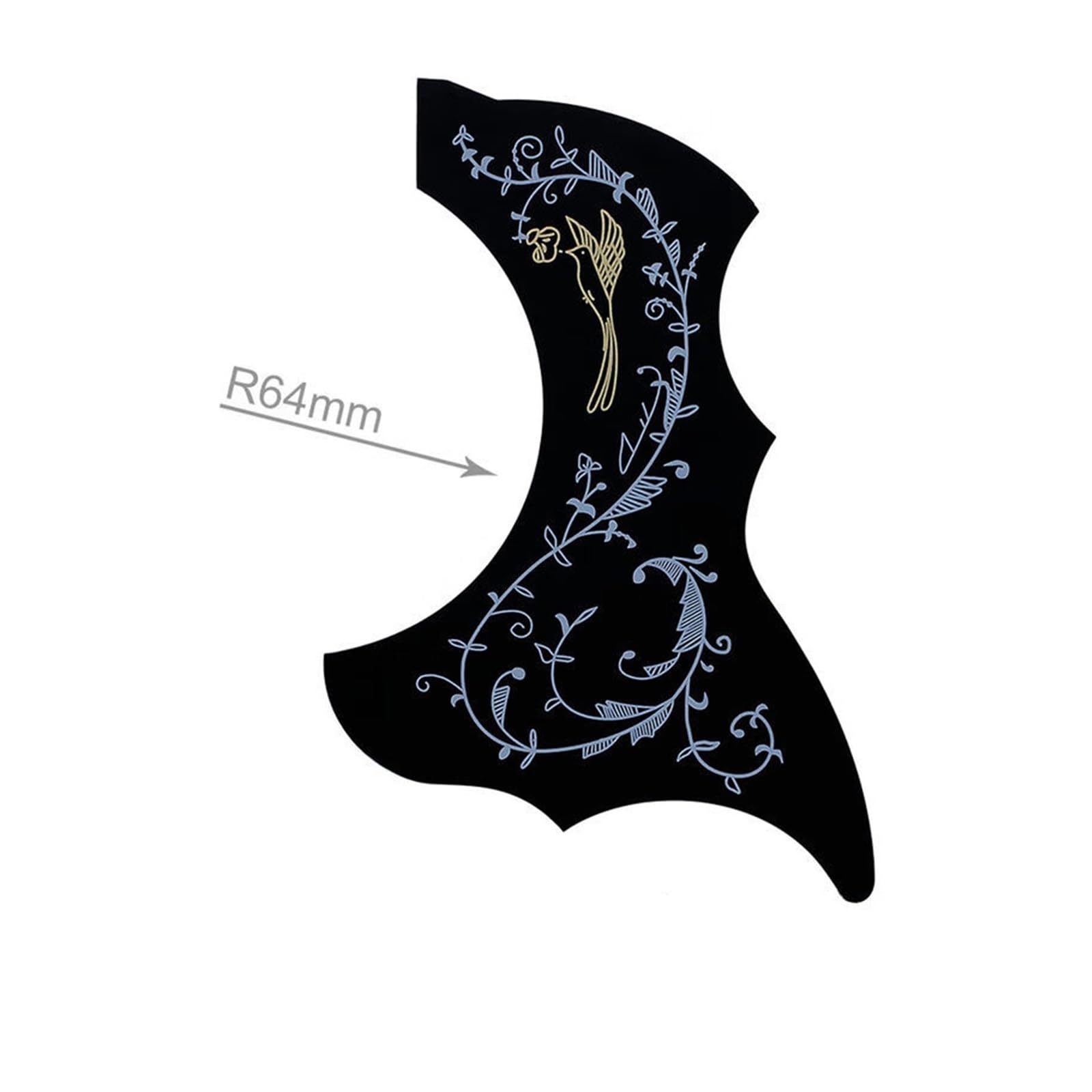 maskownica do gitary elektrycznej Kolorowy Pickguard Gitarowy Pickguard 40/41 Calowy Gitara Spersonalizowane Naklejki Dekoracyjne 40-41 Cali(Style 2)