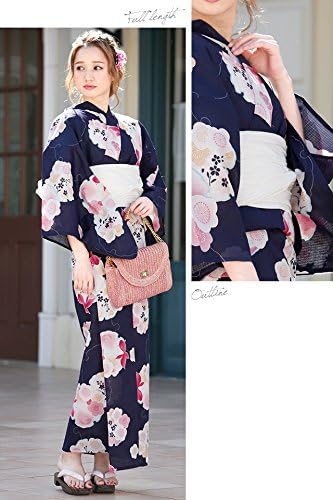 SOUBIEN] ソウビエン 浴衣 3点 セット レディース (浴衣/帯/下駄