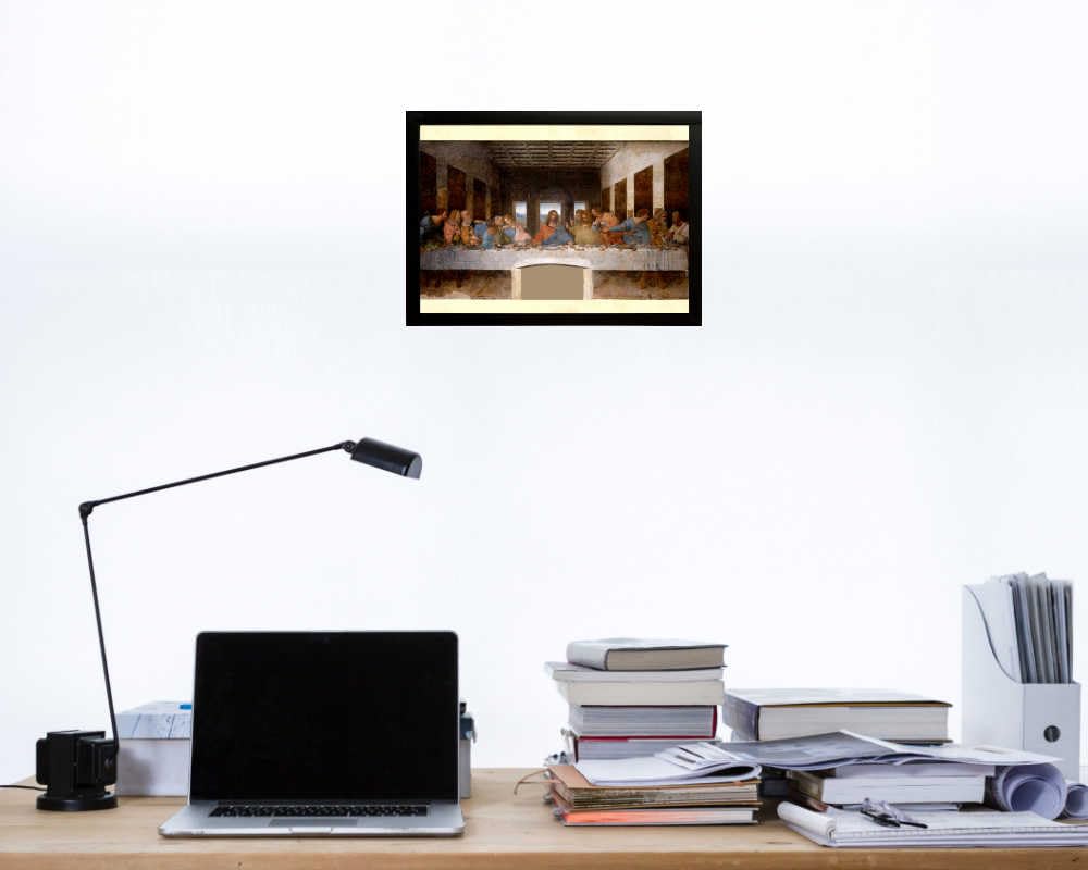 Amazon.co.jp: 『最後の晩餐』レオナルドダヴィンチ A4 フレーム付