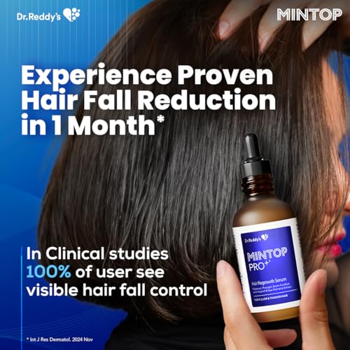 Image of Mintop Pro Plus| Hair Regrowth Serum by Dr Reddys|Fortified with Redensyl, Procapil, Biotin and Copexil| Proven Hair Fall Control| Scalp Nutrition| 50 Ml
