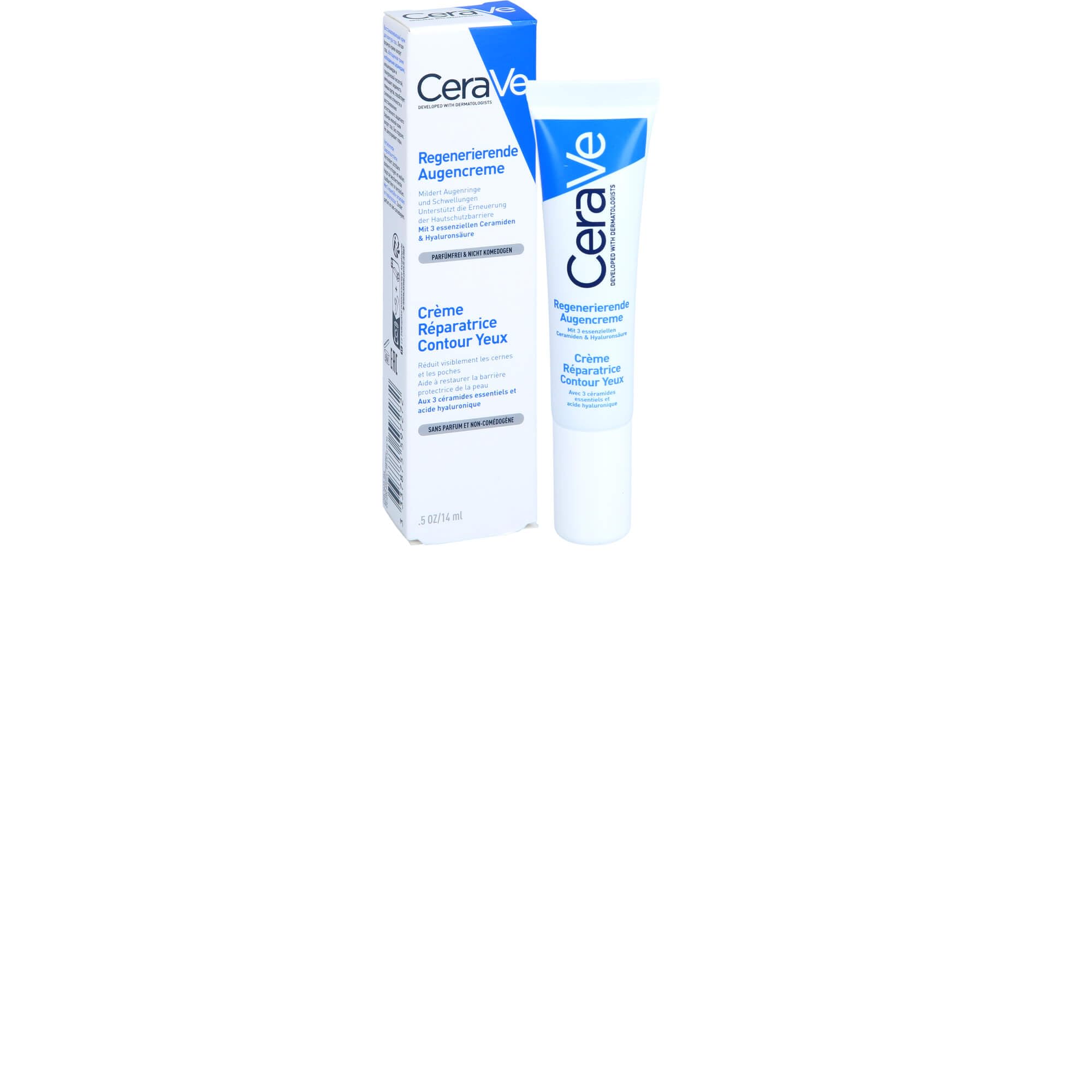 CeraVe Regenerierende Augencreme + Feuchtigkeitslotion, 14 ml Cream, 14 ml (Pack of 1) - Image 3