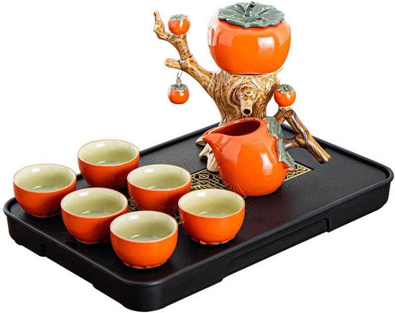 Amazon.co.jp: 柿柿如意自家茶具套装家用防烫泡茶壶小套中式冲茶功夫茶