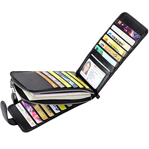 Huztencor RFID Wallet Women Large Size Bifold Multi Card Wallet Case with Zipper Pocke Credit Card Holder for Women3