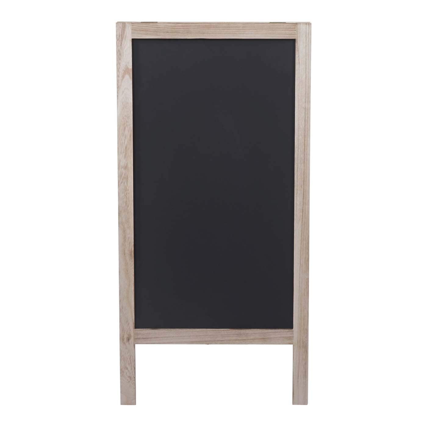Mendler XL HWC-C17 - Pizarra publicitaria, 2 superficies de escritura plegables, 100 x 50 cm