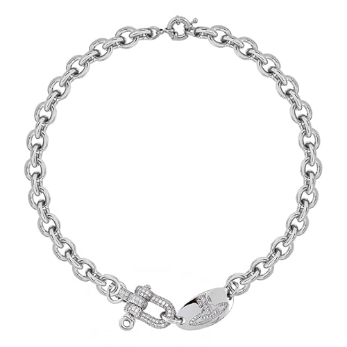 ZHAOZHAO Necklaces of Saturn for Women - Punk Horseshoe Buckle