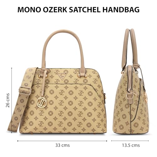 Image of Lavie Signature Women's Mono Ozerk Satchel Handbag for Women | Satchel Bag for Work | Ladies purse | Stylish Shoulder Bag | Gift For Women