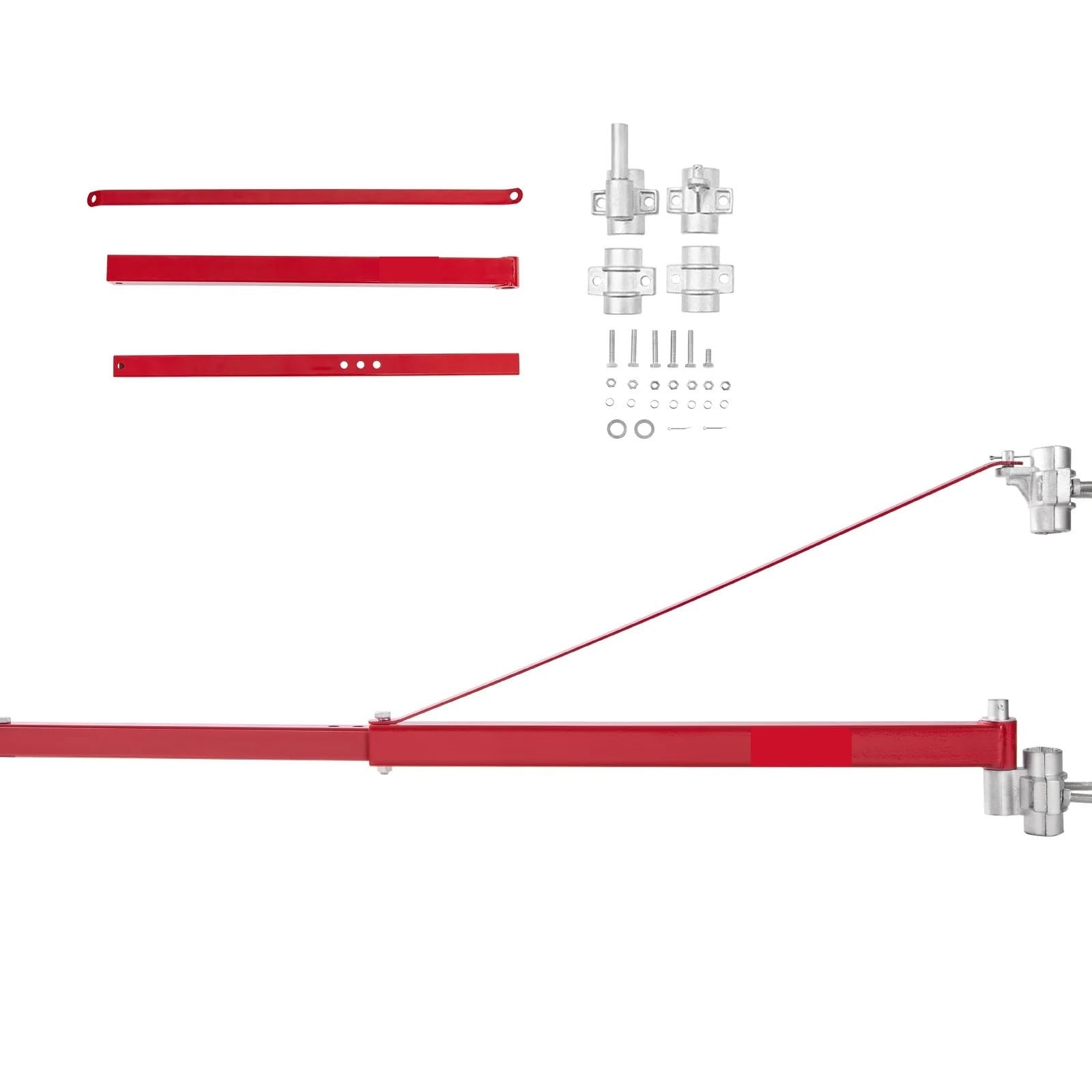 Montacargas eléctrico Soporte de polipasto eléctrico 1320 libras, cabrestante, soporte acero, andamio giratorio 180 ° para elevación taller y garaje Polipasto Eléctrico de Cable