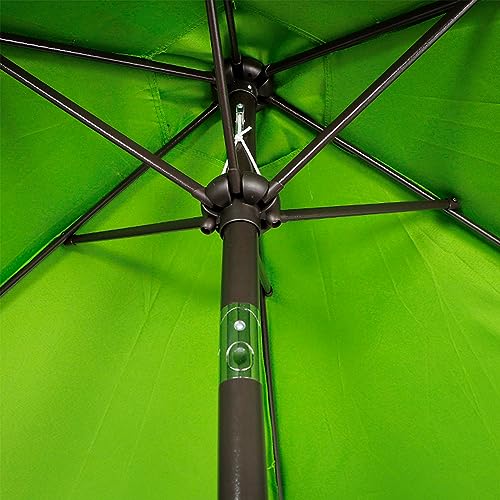 Image of Blissun 7.5 ft Patio Umbrella, Yard Umbrella, Outdoor Market Umbrella with Push Button Tilt Crank, Lime