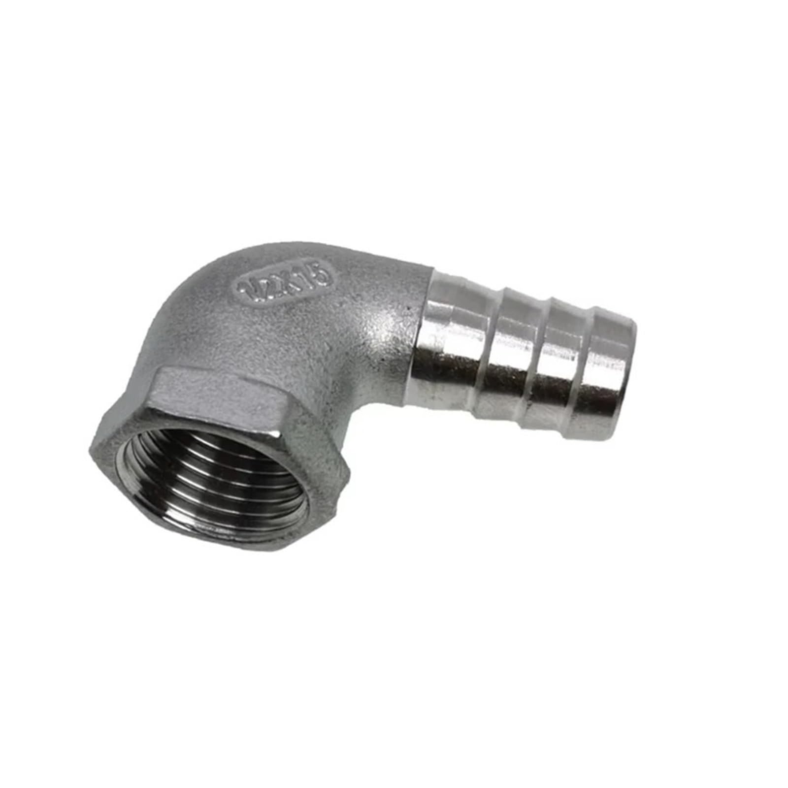 Kcdfdvjfbm Women's One Color 304 Stainless Steel Right Angle Elbow 90 Degrees 1/2" Bspt To Hosetail Connector 20Mm