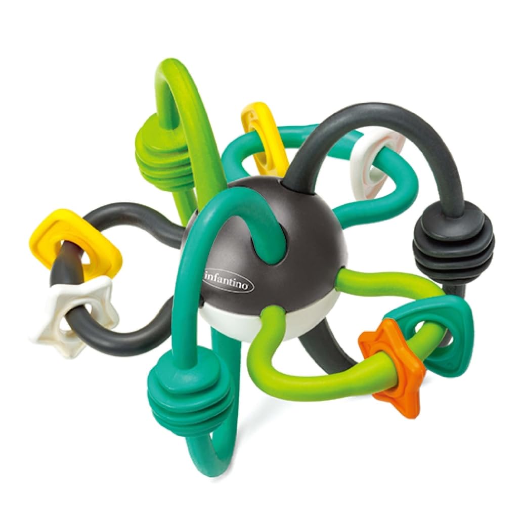INFANTINO-SHAKE & TEETHE FLEXIBLE RATTLE BALL
