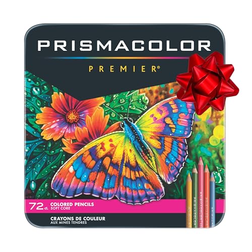 Prismacolor Colored Pencils, Premier Soft Core Pencils, Assorted, 72 Count - Ultra-Smooth,...