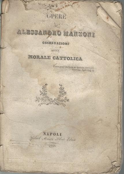 SULLA MORALE CATTOLICA: OSSERVAZIONI