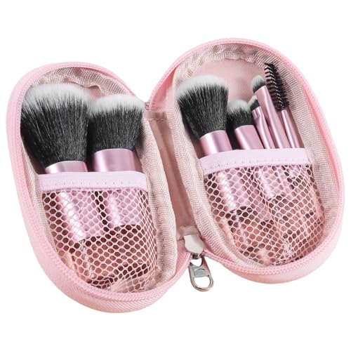 Brochas de maquillaje, brochas de maquillaje profesional, juego de brochas de mejora de ojos, juego de brochas de viaje, brochas cosméticas para viajes, asas ergonómicas suaves y antideslizantes