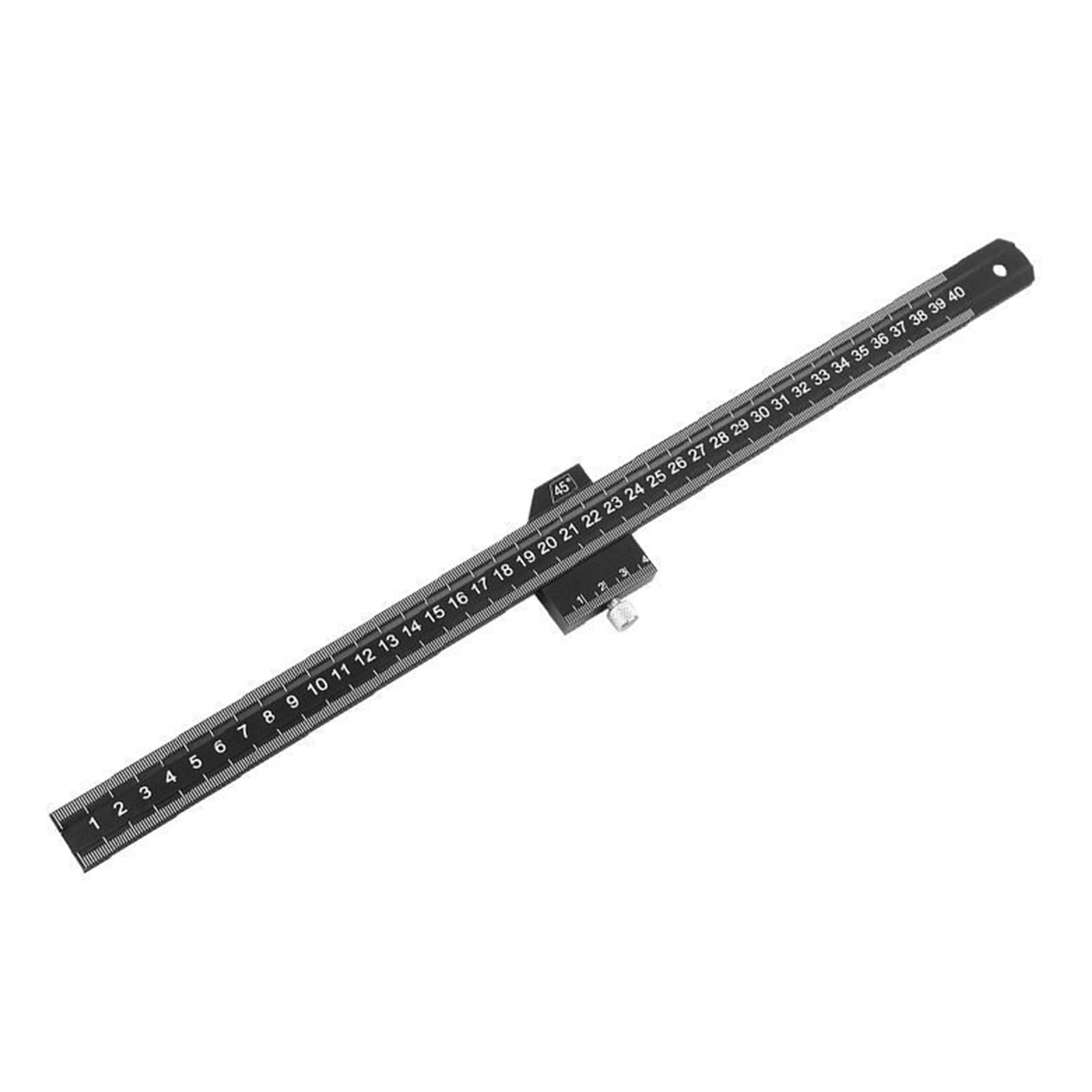 20-50cm Aluminum Alloy Sliding Ruler for 90/45 Degree Woodworking Metalworking Carpentry Square