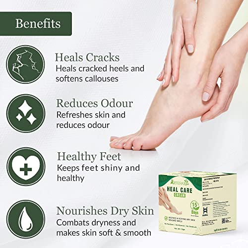 Image of ARTESIAN Artesian Heal Care Cream For Heel Repair, Ayurvedic Foot care cream With Benefits Of Aloe Vera - 50 Gram