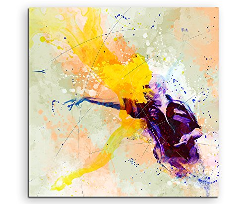 Paul Sinus Art Dart 60x60cm Wandbild SPORTBILD Aquarell Art tolle Farben