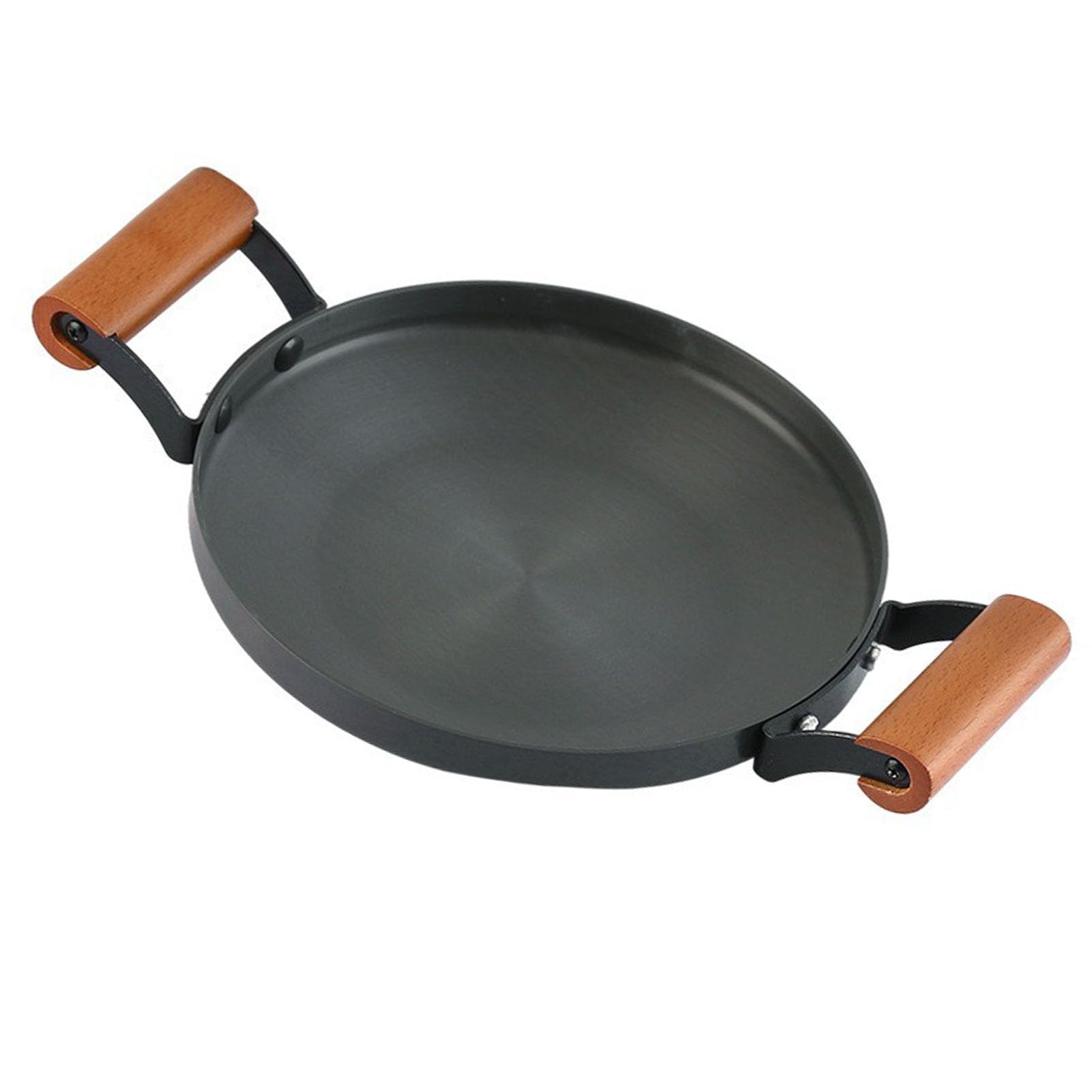 Nikou Sartén multifunción de aleación de aluminio para inducción, asas dobles, 26 cm, adecuada para cocina doméstica y comercial, sartén coreana