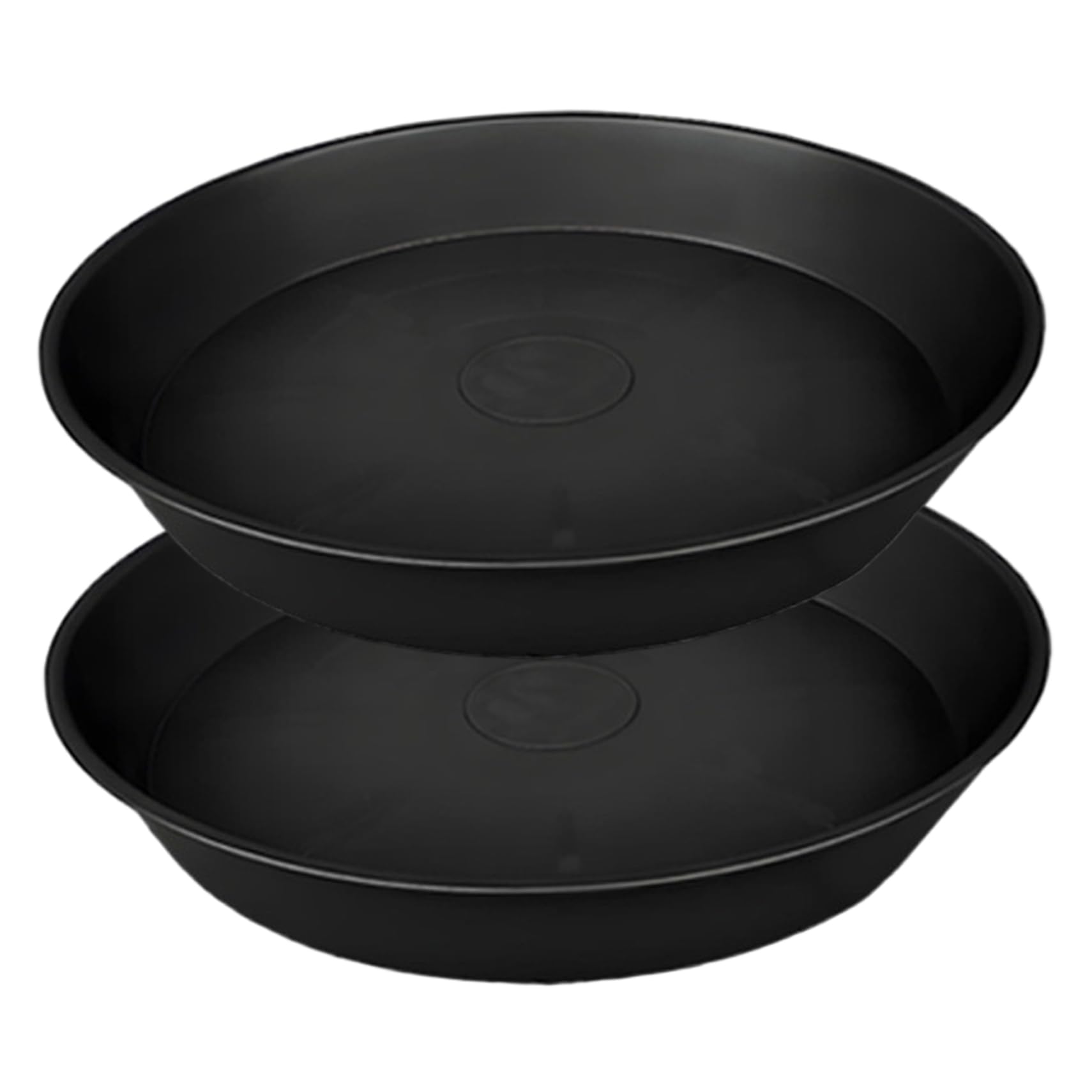 Lot de 2 Plateaux collecteurs d'eau pour Plantes de 45, 7 cm en Plastique Robuste, soucoupes pour Pots Fleurs, Grandes soucoupes pour Plantes d'intérieur et 'extérieur, Plateau Drainage