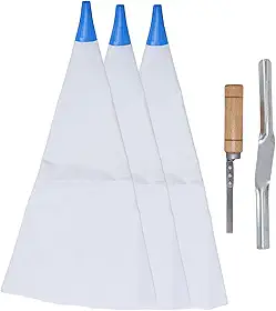 Yinhing Conjunto de Sacos de Argamassa para Alvenaria, Com Ponteira de Junção de Tijolos, Reutilizáveis, Sacos Seladores de Argamassa para Projetos de Azulejos e Concreto