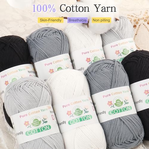 Image of Katech 1OO% Cotton Yarn for Crocheting & Knitting-Baby Cotton Yarn (E)