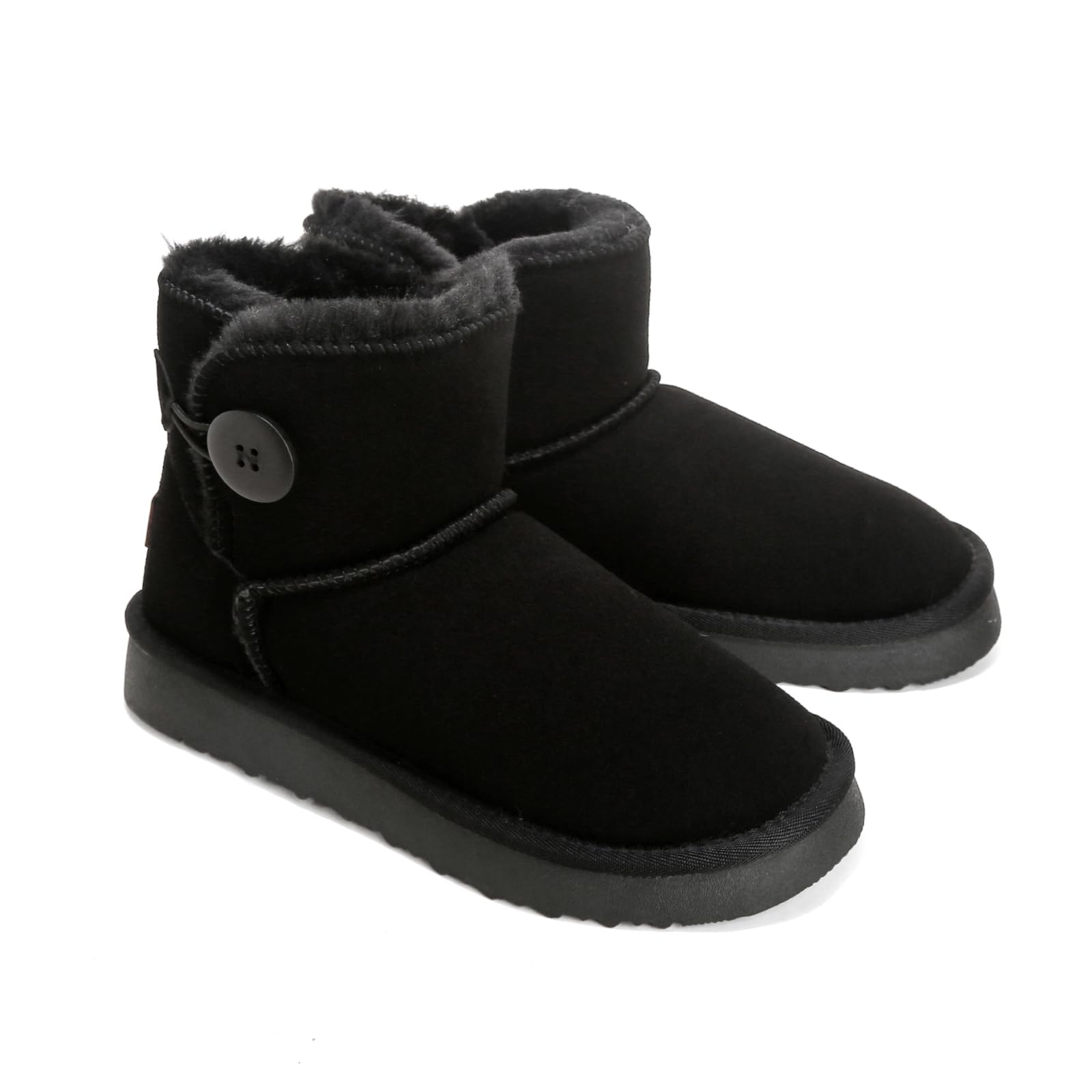 Jifenkla Stivali da Neve Donna Boots, Calde Foderata Scarpe da Invernali, Antiscivolo Stivali da Invernali, Comode Impermeabili Alti Scarpe da Neve