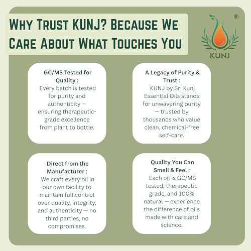 Image of KUNJ Vitamin E Oil 30ml - 100% Pure & Natural, Non-Sticky & Lightweight Therapeutic Grade Oil for Face Serum, Brightening, Anti-Aging, Hair & Nail Care, DIY Beauty Blends