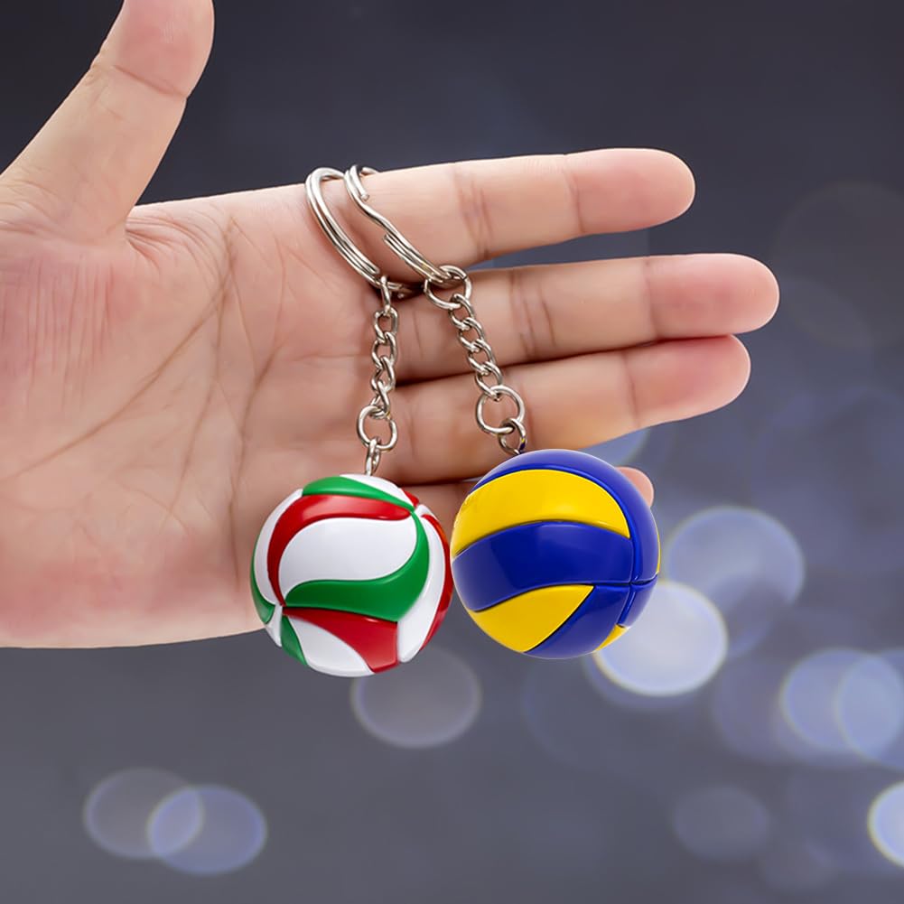 Pallavolo Portachiavi a Forma di Pallone da Pallavolo - Ciondolo Pallavolo Palla - Portachiavi Simpatici Regali di Compleanno Creativi per Amici