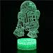 Produktbild CXZZV Robotermodellierung 3D Optische Illusions Lampe 7 Farben Touch-Schalter Illusion Nachtlicht Für Schlafzimmer Home Decoration Geburtstag Weihnachten Valentine Geschenk Für Kinder