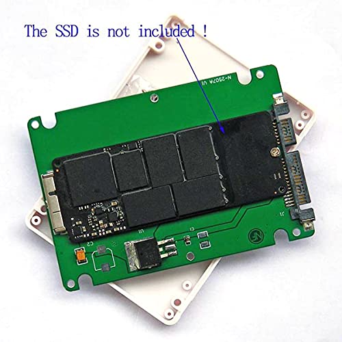 2.5" SATA 22pin para Mac A1425 A1398 MC SSD Case Blanco miniatura 6