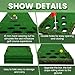 Golf Putting Game Set Putting Green Indoor Outdoor Putting Mat with 2 Putters 2 Balls 2 Cups & Flags Backyard Party Office Golf Game for Young Adults Fathers & Golfers